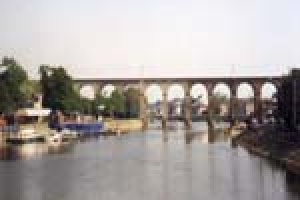 Rail Bridge by Eugene Caillaux